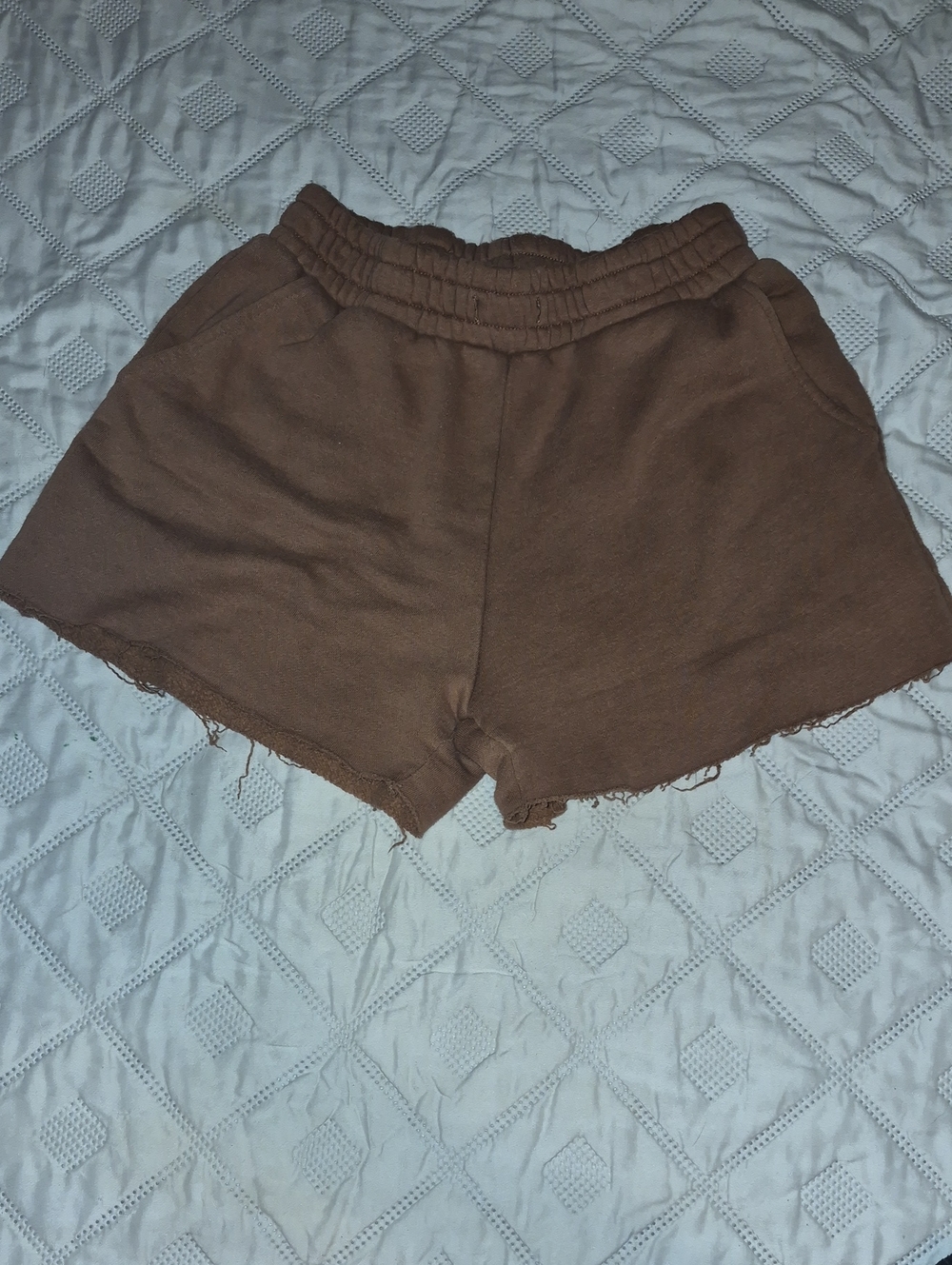 Forever 21 Brown Elastic-Waist Casual Shorts